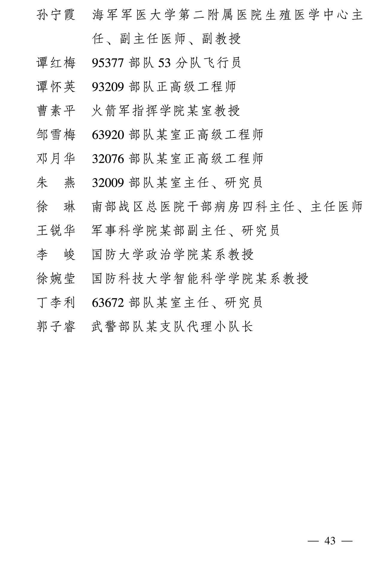 598名女性獲全國三八紅旗手稱號，全名單如下